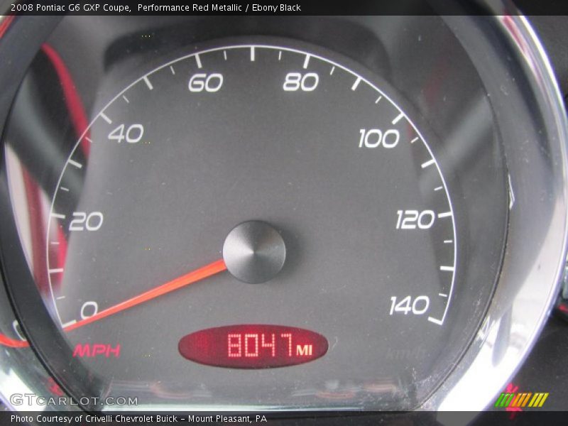 Performance Red Metallic / Ebony Black 2008 Pontiac G6 GXP Coupe