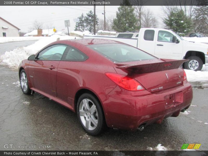 Performance Red Metallic / Ebony Black 2008 Pontiac G6 GXP Coupe
