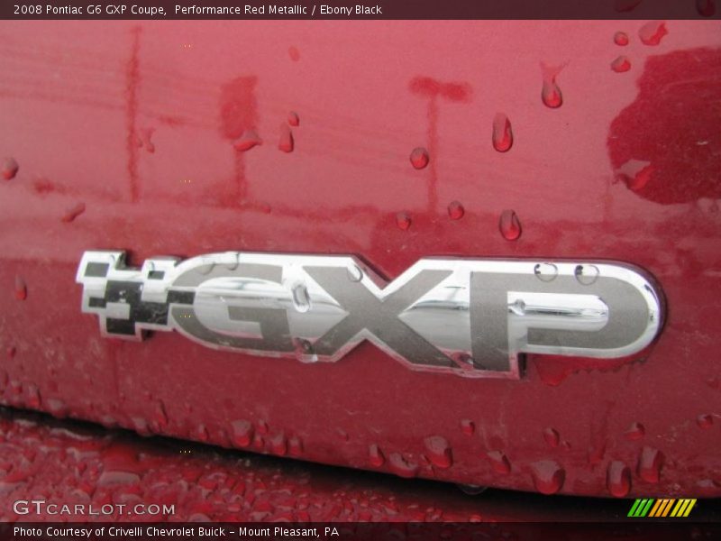 Performance Red Metallic / Ebony Black 2008 Pontiac G6 GXP Coupe