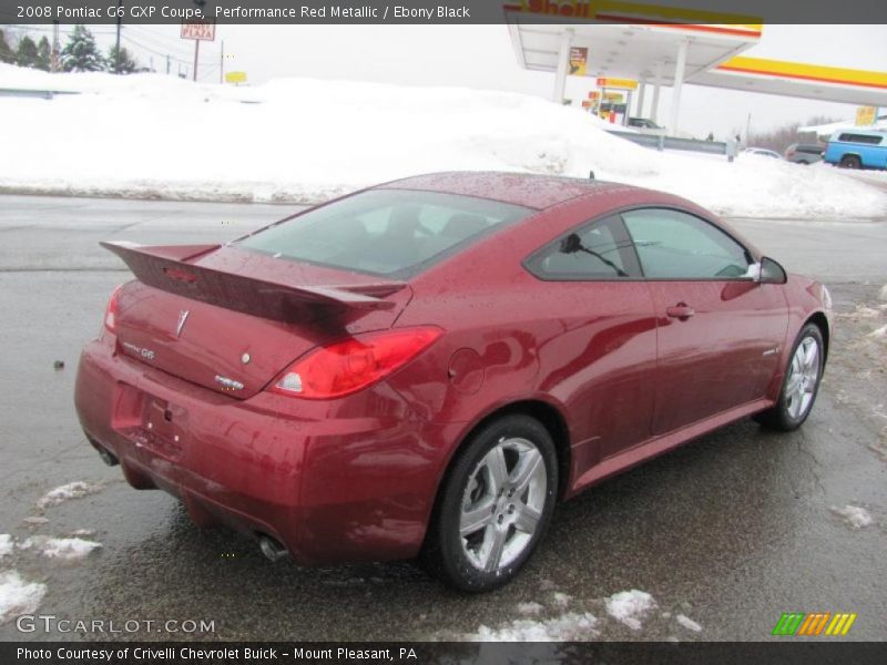 Performance Red Metallic / Ebony Black 2008 Pontiac G6 GXP Coupe