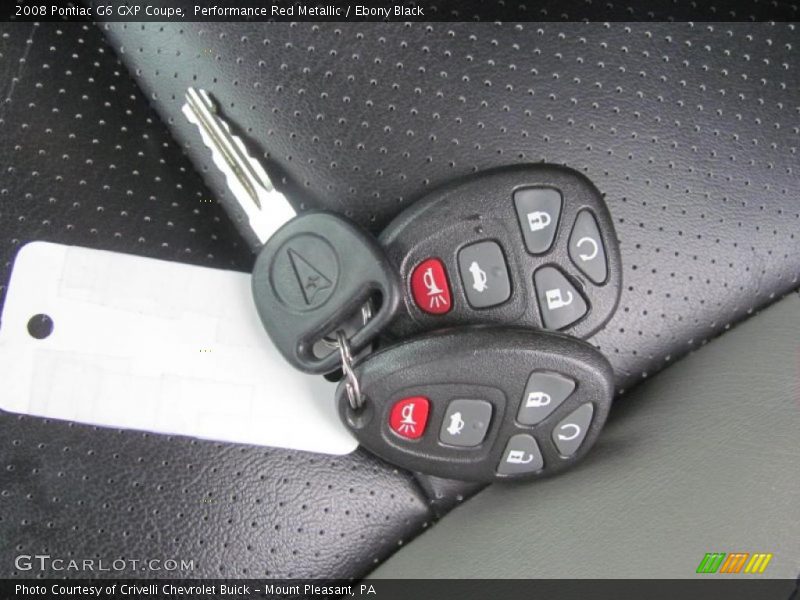 Performance Red Metallic / Ebony Black 2008 Pontiac G6 GXP Coupe