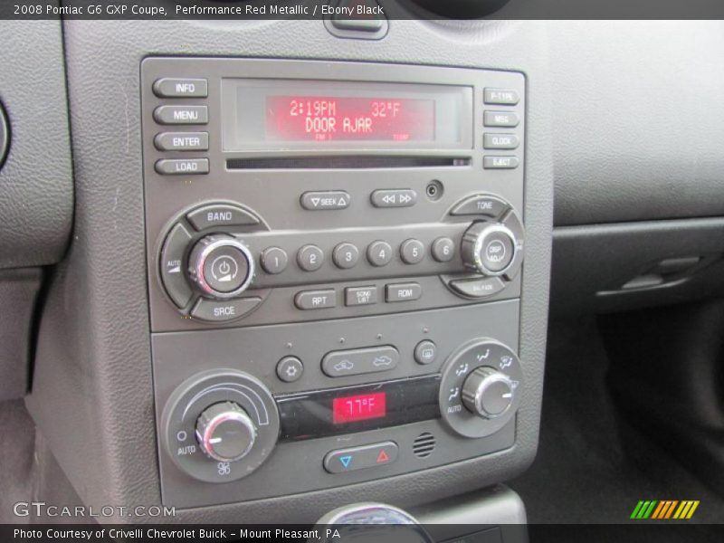Performance Red Metallic / Ebony Black 2008 Pontiac G6 GXP Coupe