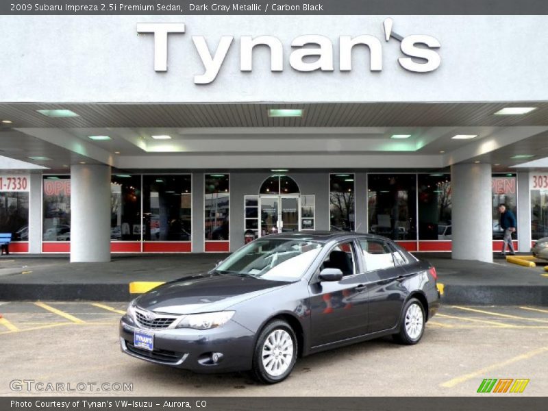 Dark Gray Metallic / Carbon Black 2009 Subaru Impreza 2.5i Premium Sedan