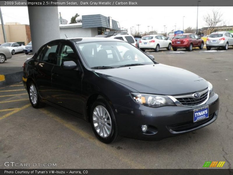 Dark Gray Metallic / Carbon Black 2009 Subaru Impreza 2.5i Premium Sedan
