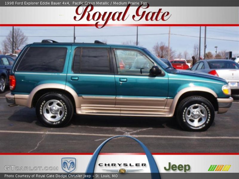 Pacific Green Metallic / Medium Prairie Tan 1998 Ford Explorer Eddie Bauer 4x4