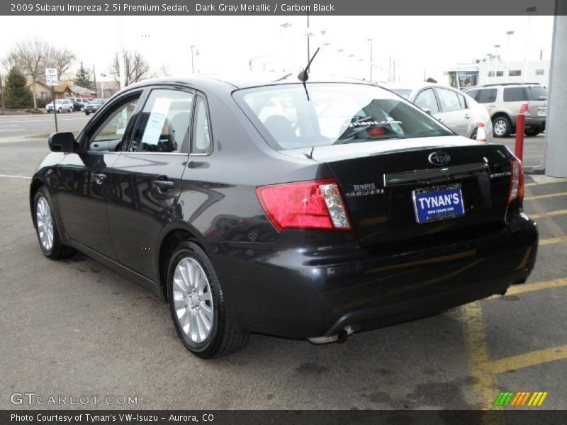 Dark Gray Metallic / Carbon Black 2009 Subaru Impreza 2.5i Premium Sedan