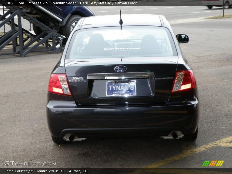 Dark Gray Metallic / Carbon Black 2009 Subaru Impreza 2.5i Premium Sedan