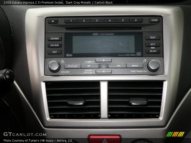 Dark Gray Metallic / Carbon Black 2009 Subaru Impreza 2.5i Premium Sedan