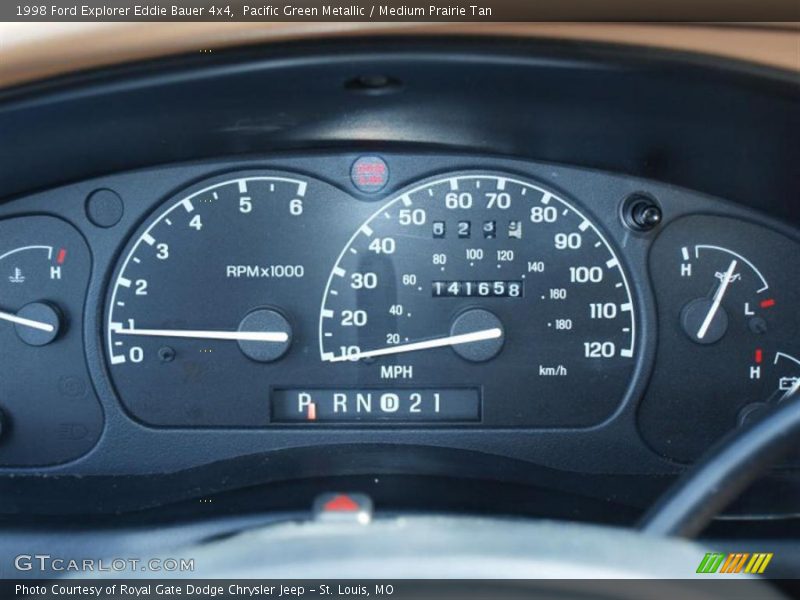 Pacific Green Metallic / Medium Prairie Tan 1998 Ford Explorer Eddie Bauer 4x4