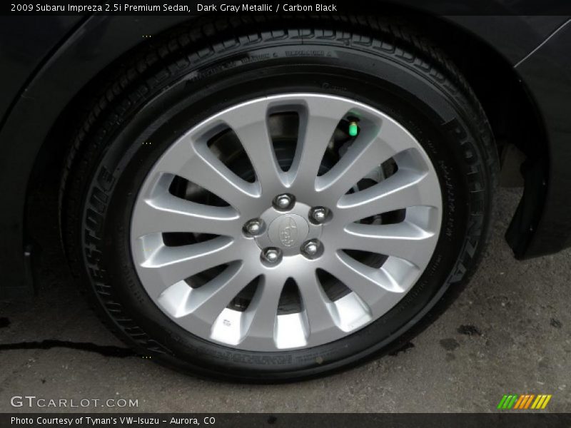 Dark Gray Metallic / Carbon Black 2009 Subaru Impreza 2.5i Premium Sedan