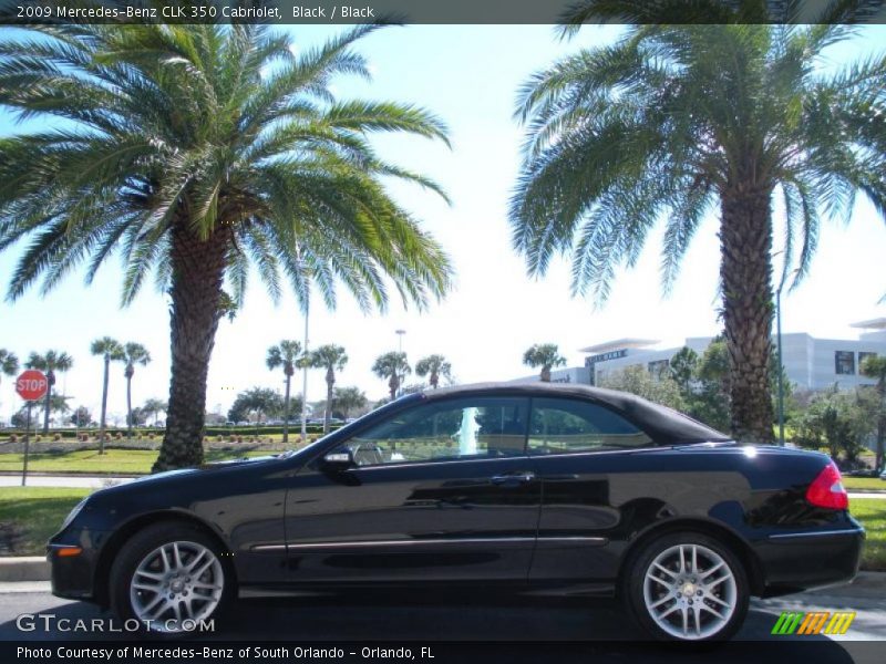 Black / Black 2009 Mercedes-Benz CLK 350 Cabriolet