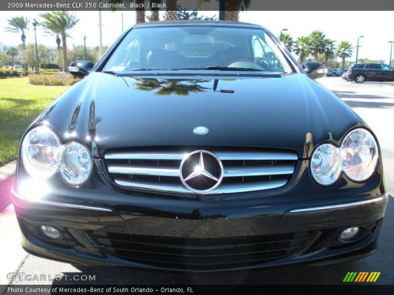 Black / Black 2009 Mercedes-Benz CLK 350 Cabriolet