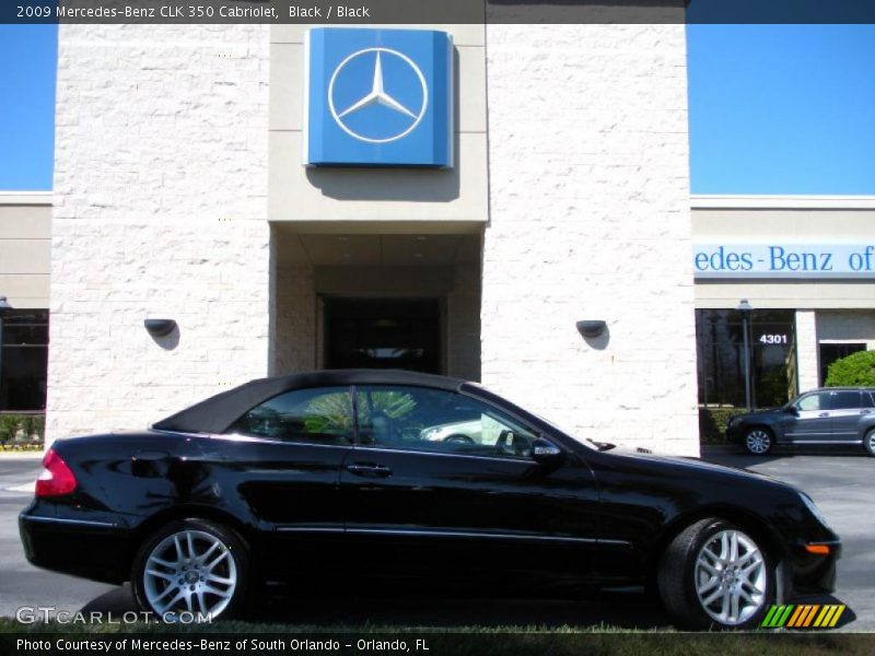 Black / Black 2009 Mercedes-Benz CLK 350 Cabriolet