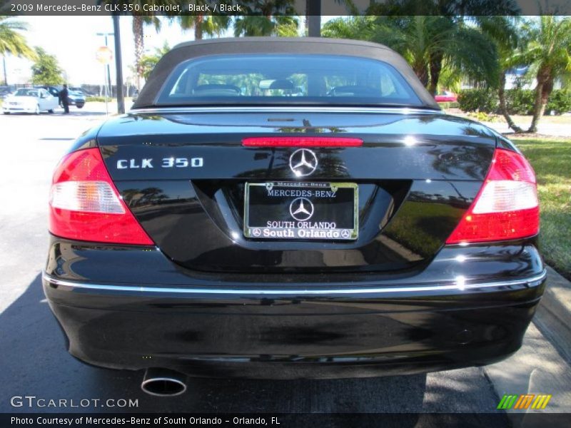 Black / Black 2009 Mercedes-Benz CLK 350 Cabriolet