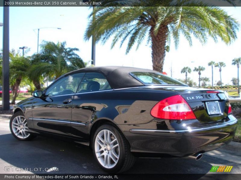 Black / Black 2009 Mercedes-Benz CLK 350 Cabriolet