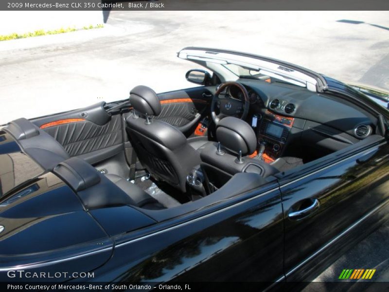 Black / Black 2009 Mercedes-Benz CLK 350 Cabriolet