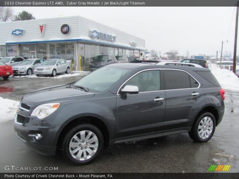 Cyber Gray Metallic / Jet Black/Light Titanium 2010 Chevrolet Equinox LTZ AWD