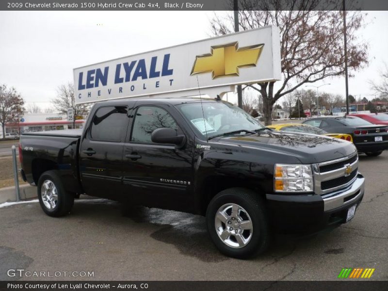 Black / Ebony 2009 Chevrolet Silverado 1500 Hybrid Crew Cab 4x4