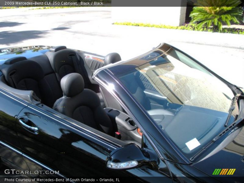 Black / Black 2009 Mercedes-Benz CLK 350 Cabriolet