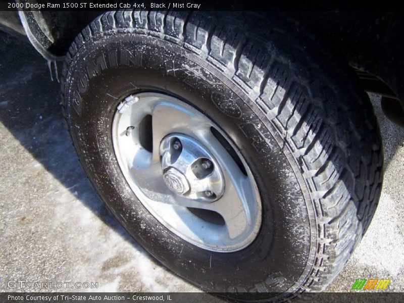 Black / Mist Gray 2000 Dodge Ram 1500 ST Extended Cab 4x4