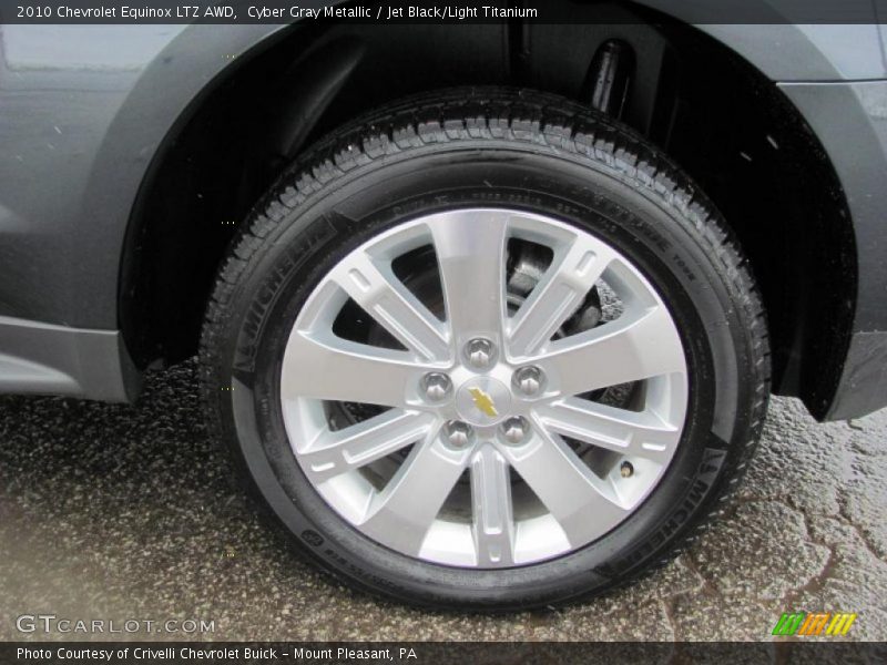 Cyber Gray Metallic / Jet Black/Light Titanium 2010 Chevrolet Equinox LTZ AWD