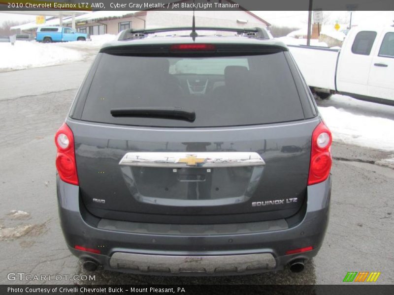 Cyber Gray Metallic / Jet Black/Light Titanium 2010 Chevrolet Equinox LTZ AWD