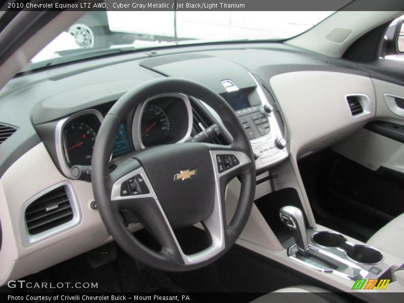 Cyber Gray Metallic / Jet Black/Light Titanium 2010 Chevrolet Equinox LTZ AWD