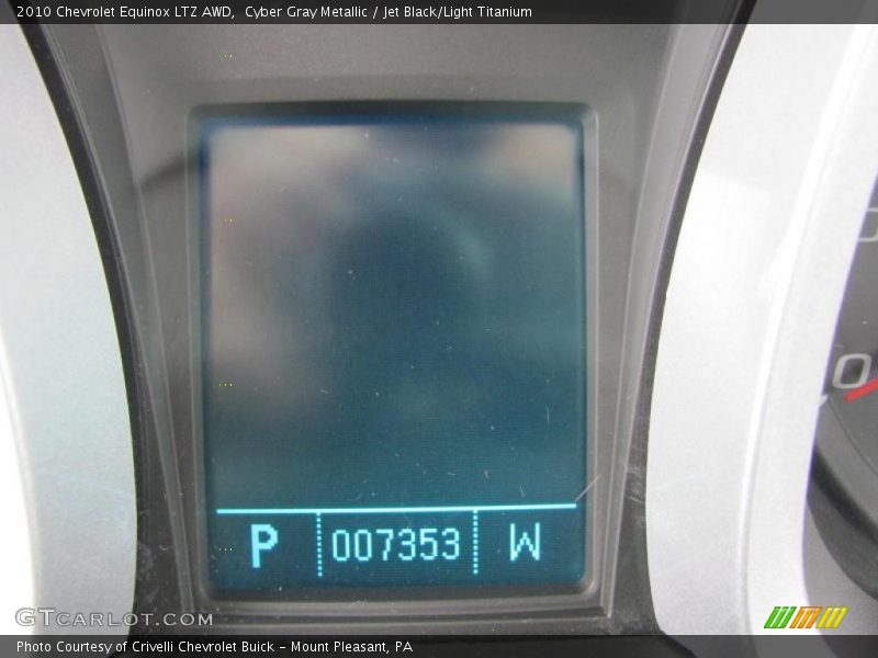 Cyber Gray Metallic / Jet Black/Light Titanium 2010 Chevrolet Equinox LTZ AWD