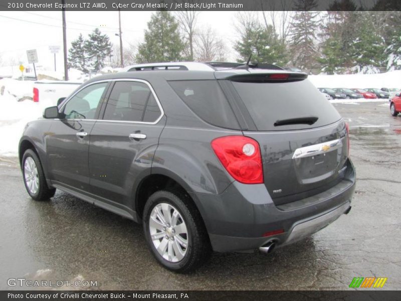 Cyber Gray Metallic / Jet Black/Light Titanium 2010 Chevrolet Equinox LTZ AWD