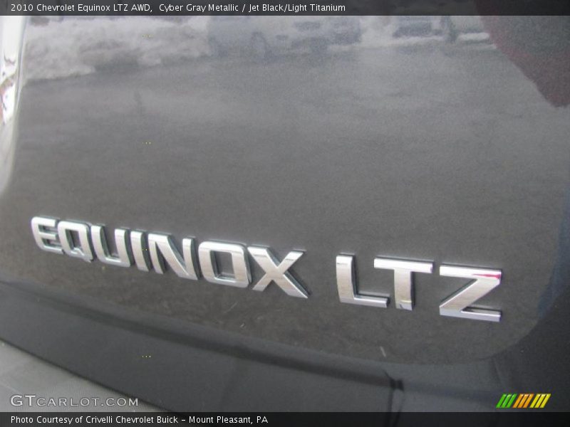 Cyber Gray Metallic / Jet Black/Light Titanium 2010 Chevrolet Equinox LTZ AWD