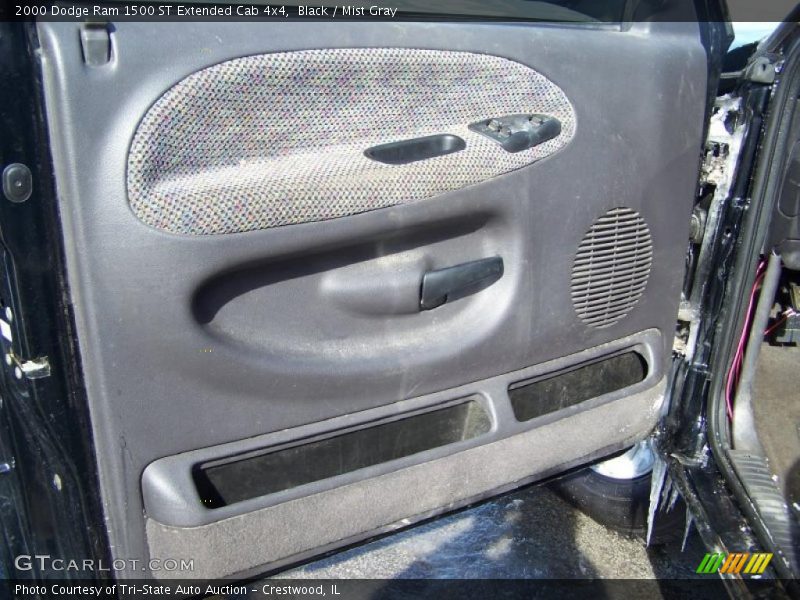 Black / Mist Gray 2000 Dodge Ram 1500 ST Extended Cab 4x4