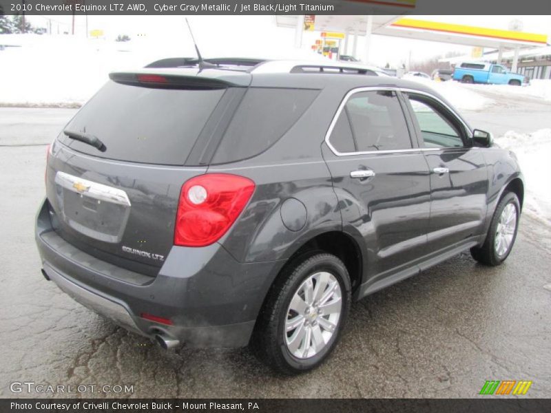 Cyber Gray Metallic / Jet Black/Light Titanium 2010 Chevrolet Equinox LTZ AWD
