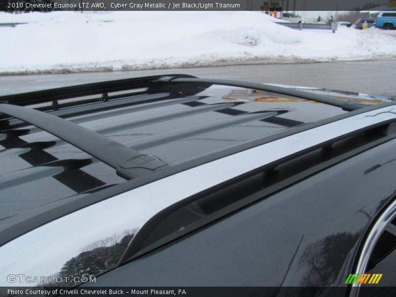 Cyber Gray Metallic / Jet Black/Light Titanium 2010 Chevrolet Equinox LTZ AWD