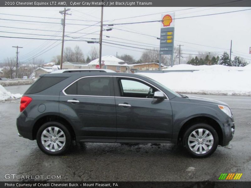 Cyber Gray Metallic / Jet Black/Light Titanium 2010 Chevrolet Equinox LTZ AWD