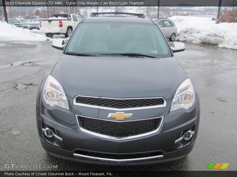 Cyber Gray Metallic / Jet Black/Light Titanium 2010 Chevrolet Equinox LTZ AWD