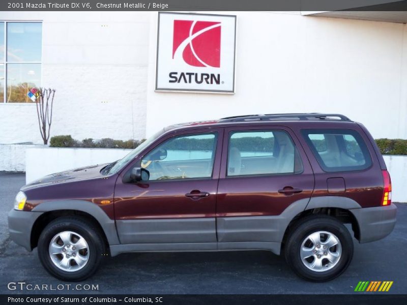 Chestnut Metallic / Beige 2001 Mazda Tribute DX V6