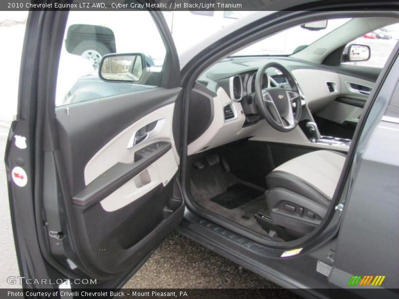 Cyber Gray Metallic / Jet Black/Light Titanium 2010 Chevrolet Equinox LTZ AWD