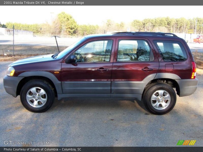 Chestnut Metallic / Beige 2001 Mazda Tribute DX V6