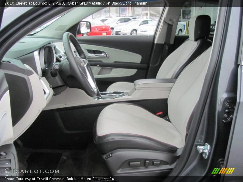 Cyber Gray Metallic / Jet Black/Light Titanium 2010 Chevrolet Equinox LTZ AWD