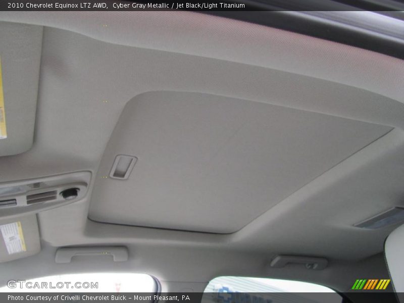 Cyber Gray Metallic / Jet Black/Light Titanium 2010 Chevrolet Equinox LTZ AWD
