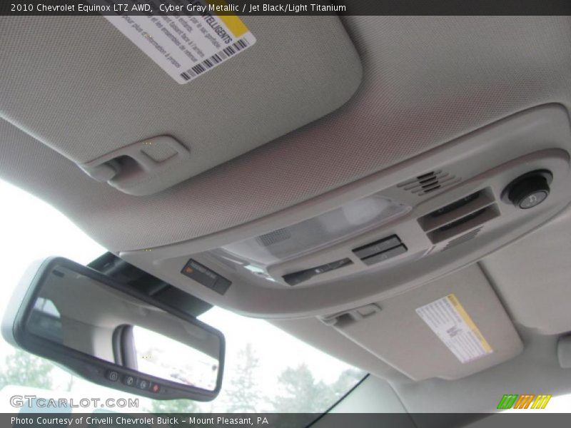 Cyber Gray Metallic / Jet Black/Light Titanium 2010 Chevrolet Equinox LTZ AWD