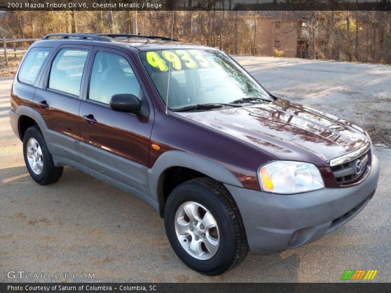 Chestnut Metallic / Beige 2001 Mazda Tribute DX V6