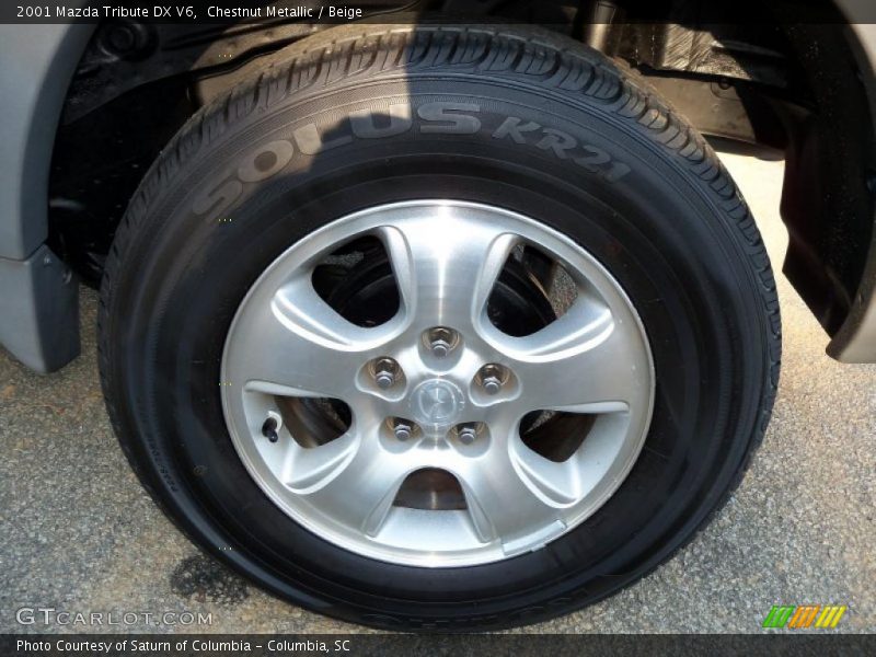 Chestnut Metallic / Beige 2001 Mazda Tribute DX V6