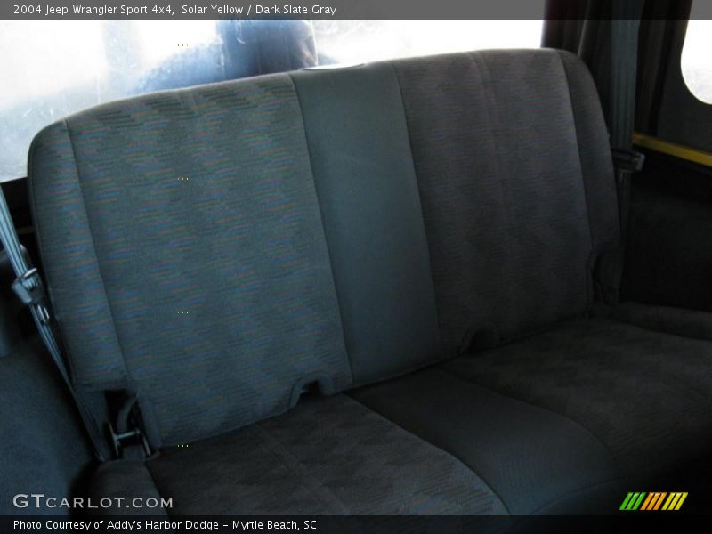 Solar Yellow / Dark Slate Gray 2004 Jeep Wrangler Sport 4x4