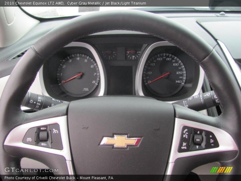 Cyber Gray Metallic / Jet Black/Light Titanium 2010 Chevrolet Equinox LTZ AWD