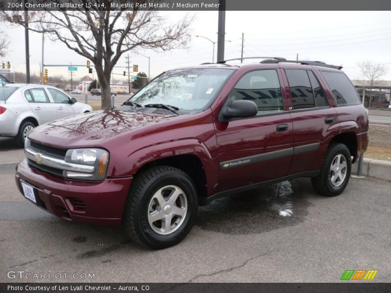 Majestic Red Metallic / Medium Pewter 2004 Chevrolet TrailBlazer LS 4x4
