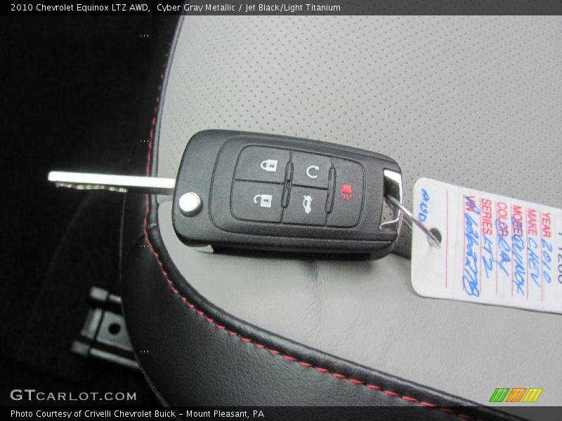 Cyber Gray Metallic / Jet Black/Light Titanium 2010 Chevrolet Equinox LTZ AWD