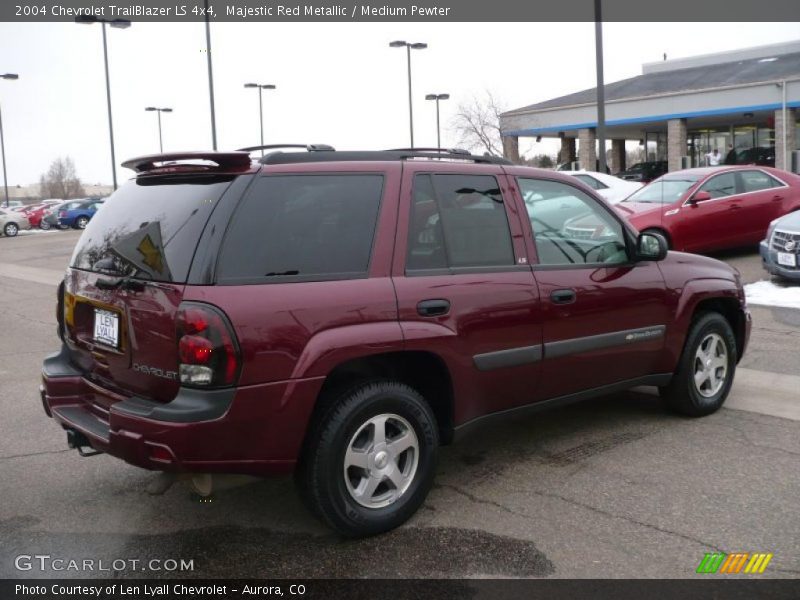 Majestic Red Metallic / Medium Pewter 2004 Chevrolet TrailBlazer LS 4x4