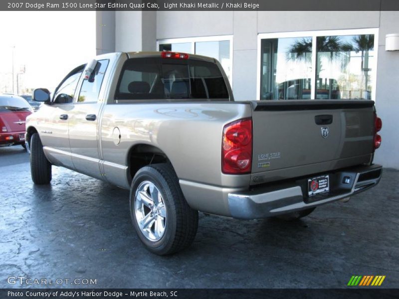 Light Khaki Metallic / Khaki Beige 2007 Dodge Ram 1500 Lone Star Edition Quad Cab