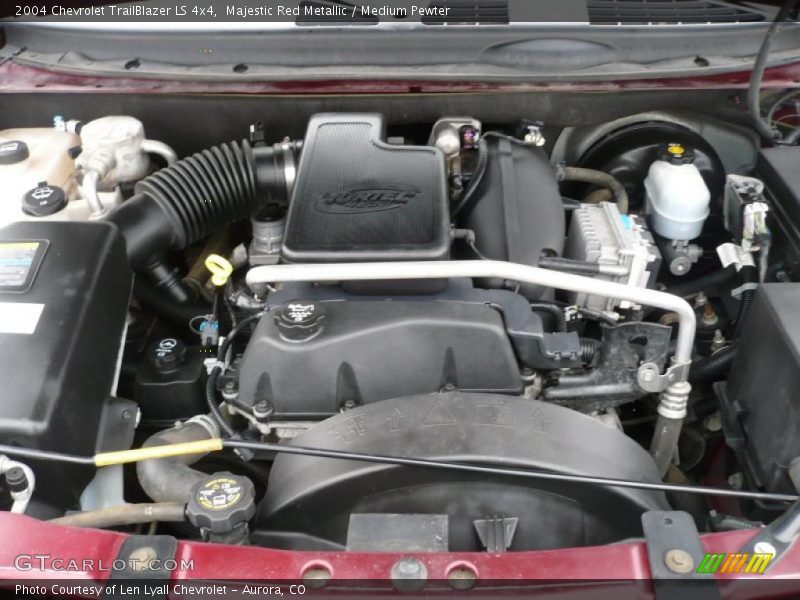 Majestic Red Metallic / Medium Pewter 2004 Chevrolet TrailBlazer LS 4x4